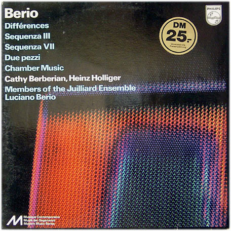 Différences / Sequenza III / Sequenza VII / Due Pezzi / Chamber Music