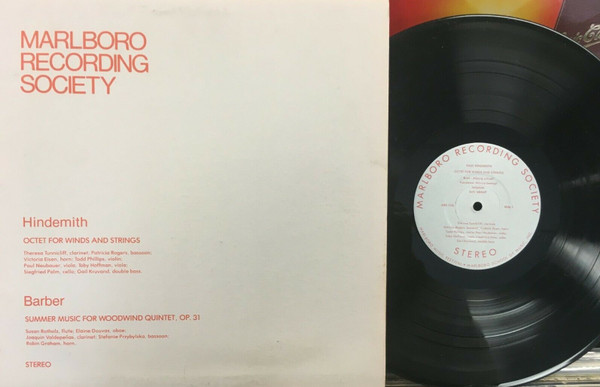 Marlboro Recording Society: Hindemith Octet for Winds and Strings; Barber Summer Music for Woodwind Quintet, Op. 31