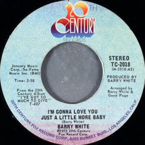 I’m Gonna Love You Just A Little More Baby