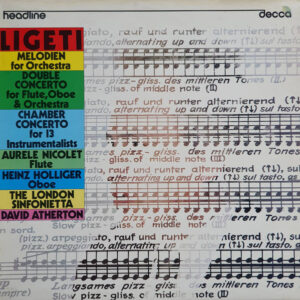 Melodien For Orchestra / Double Concerto For Flute, Oboe And Orchestra / Chamber Concerto For 13 Instrumentalists