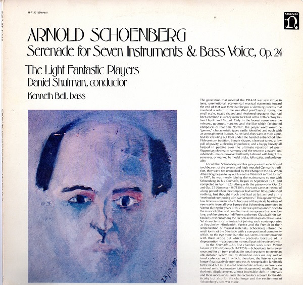 Serenade For Seven Instruments & Bass Voice, Op. 24