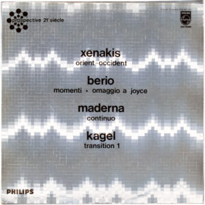 Orient-Occident / Momenti – Omaggio A Joyce / Continuo / Transition 1