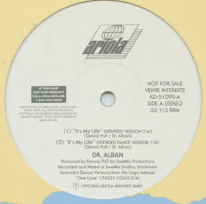It’s My Life / One Love / Get The Big Bass / Rhythm Is A Dancer