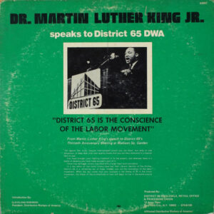 Dr. Martin Luther King Jr. Speaks To District 65 DWA