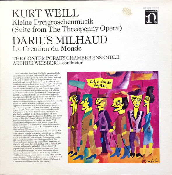 Suite From The Threepenny Opera, La Création Du Monde