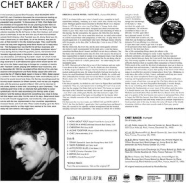 Chet Baker And His Quintet With Bobby Jaspar